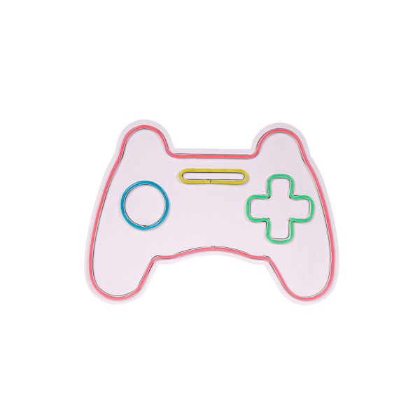 Dekorativ LED-belysning i plast Play Station Gaming Controller - Rosa