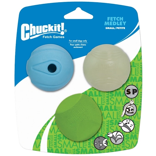 Chuckit Fetch Medley S 5 cm 3 Förp