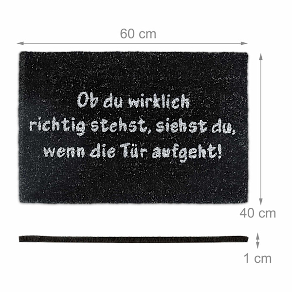 Dørmåtte kokos SPRUCH