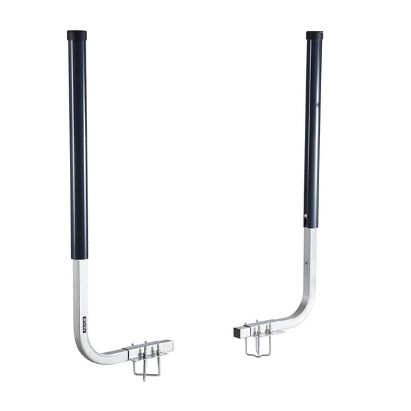 Båttrailerstyrningar, justerbara 40-48 tum, 2-pack PVC