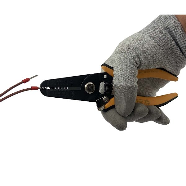 Saks, wire stripper, tang i ét værktøj
