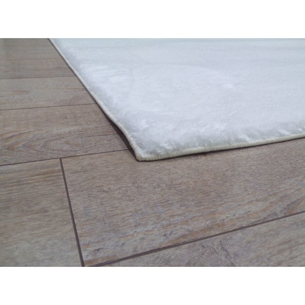 Hallmatta (100 x 200) Mjuk plysch - Vit