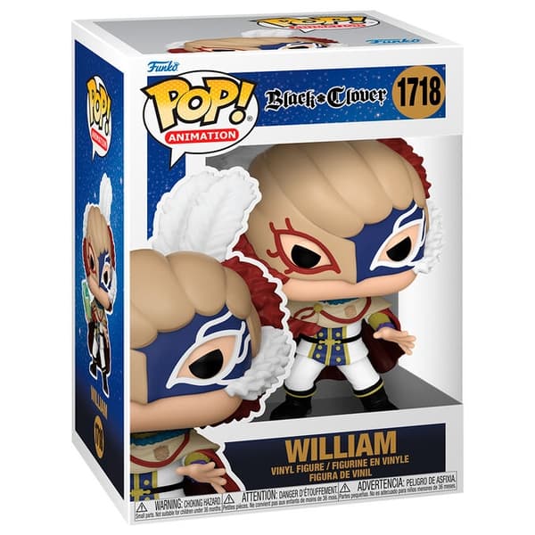 Sort kløver POP figur - William, samlerobjekt vinyllegetøj