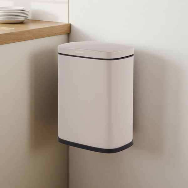 Väggmonterad soptunna för badrum, 3 l, mjukstängande lock