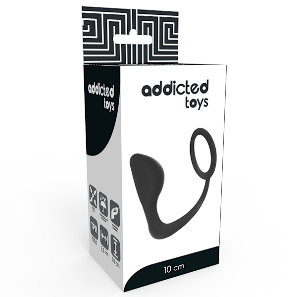 Addicted Lelut - Anaalitulppa mustalla penisrenkaalla