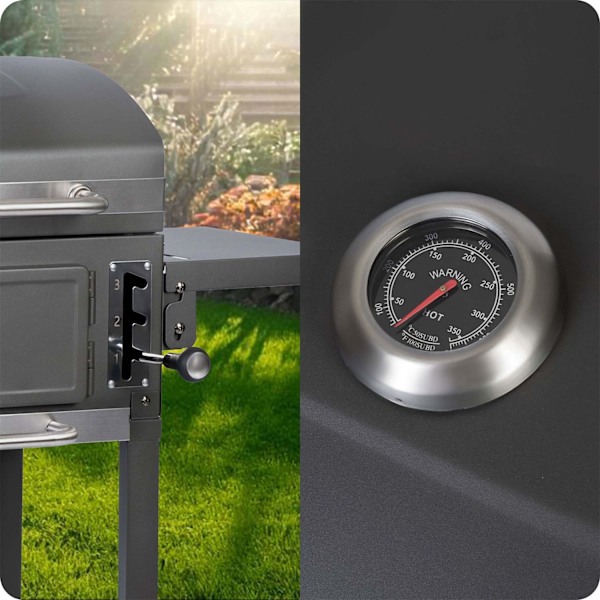 Berdsen BD-892 sort kulgrill med låg