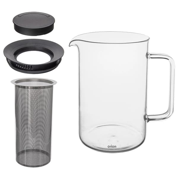 Tekande med infuser, borosilikatglas, 1,55L