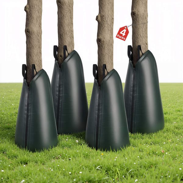 Trädbevattningspåsar, 20 gallon, 4-pack, långsam frisättning