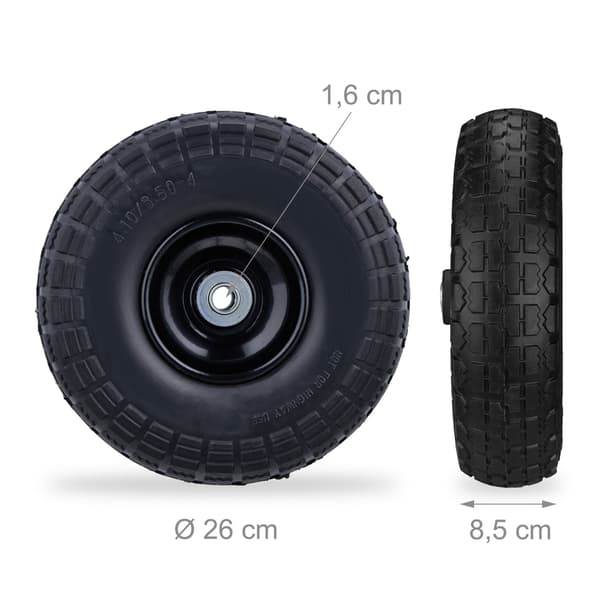 Pick-up hjul PU i sæt af 4