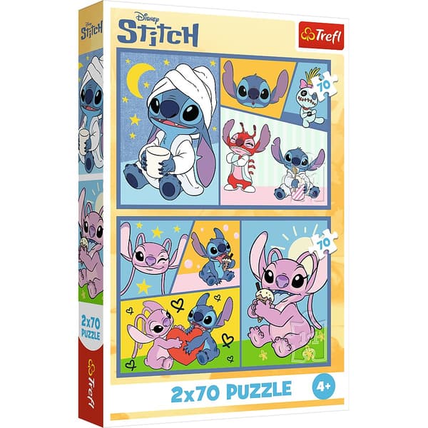 Stitch Pussel Set, 2 förpackningar med 70 bitar vardera