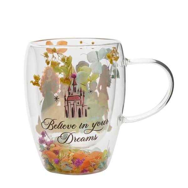 Disney Prinsesse blomsterdekoration i glas krus
