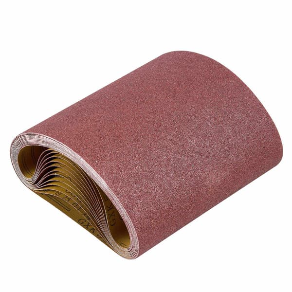 80 Grit slibebånd, 8 x 19 tommer, 12 stk.