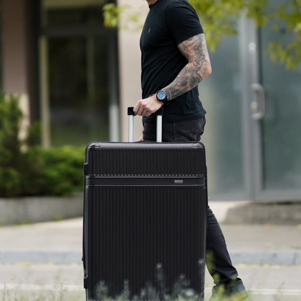 Hård resväska Solier Nokiro 28' XL - Svart