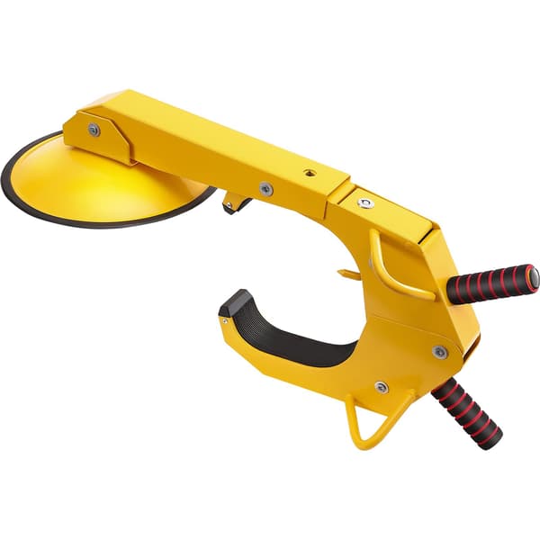 Hjulklämlås 2-pack, justerbar stålmanschett, 15–38 cm