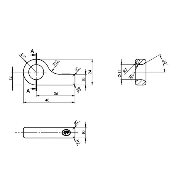 Tanko perävaunun salpalle SPP Z-16A