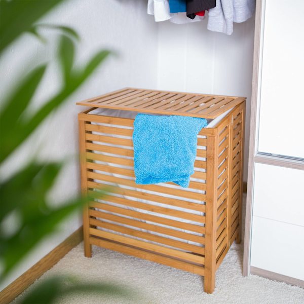 Tvättkorg bambu