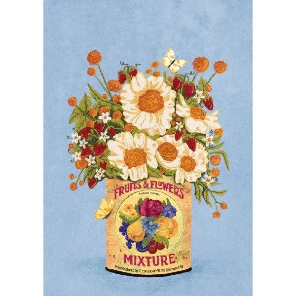 Flowers In A Vinatge Tea Can - 50x70 cm
