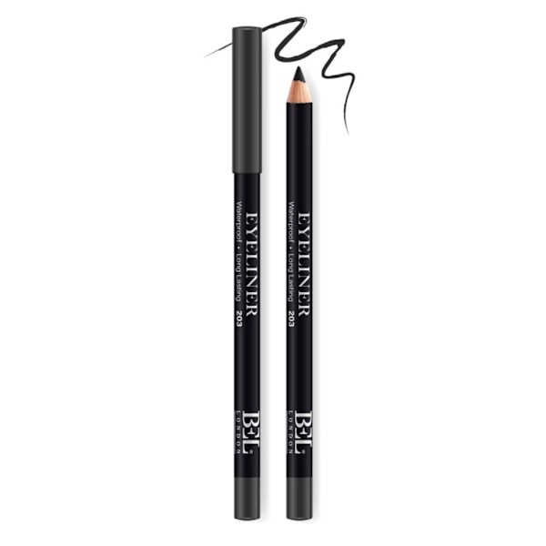 Bel London, BEL London, Hydrogenated Vegetable Oil, Waterproof, Colour, Long Lasting, Gel Pencil Eyeliner, 203, Black, 0.78 g