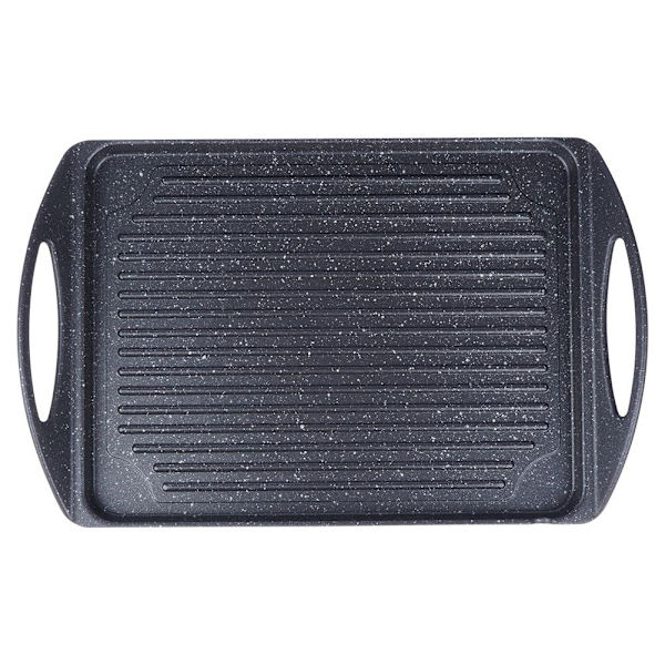 Grillplatta i aluminium med non-stick granitbeläggning