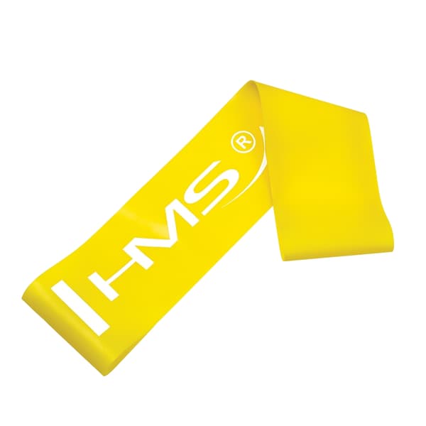 Träningsgummiband, gult, 500x50x0,4 mm