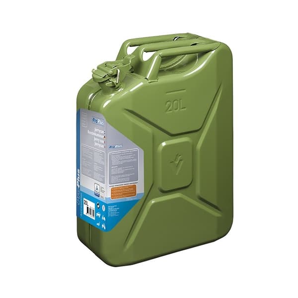 Jerry can 20L metalgrøn UN- & TüV/GS-godkendt