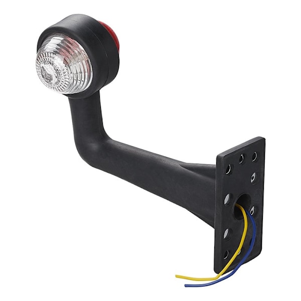 Ääriviivalamppu punainen/valkoinen 185mm oikea kulma