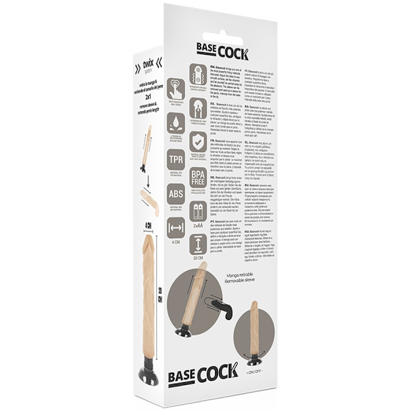 Perushana - Realistic Vibrator 2-1 Liha 20 cm -O- 4 cm