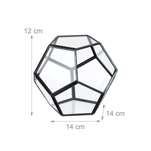 Geometrisk glasterrarium – åbent design til stueplanter