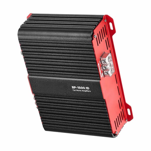 Monoblockförstärkare för bil, 1500W RMS, klass D, fjärrstyrd bas