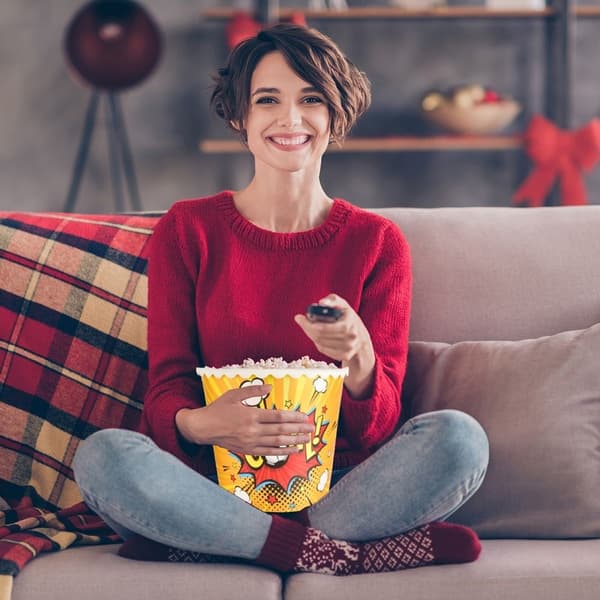 Fodbold popcornskål: Genanvendelig, 2L til filmaftener