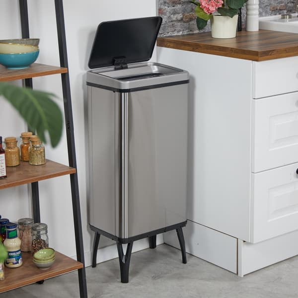 Sensorbeholder i rustfrit stål med poseholder