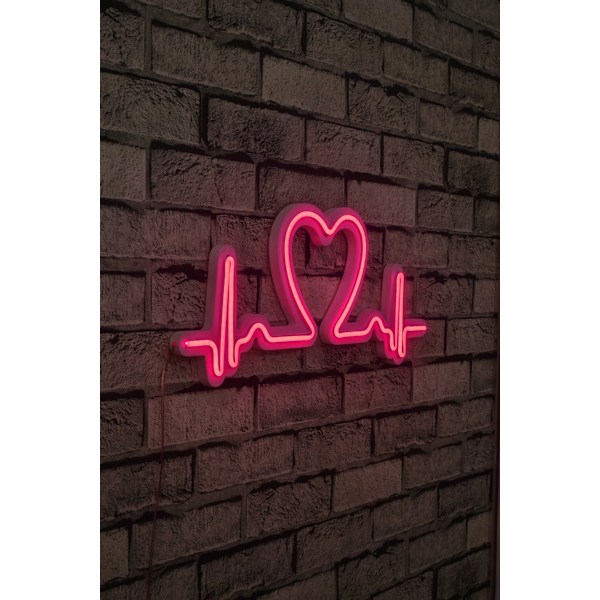 Dekorativ Plast Led Belysning Love Rhythm - Pink
