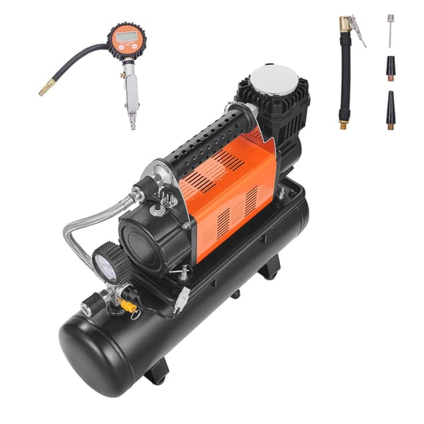 12V luftkompressor, 6L tank, 150 PSI, digital mätare