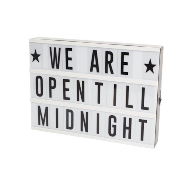 Light Box 30 x 22 x 4,3 cm - USB-laturi
