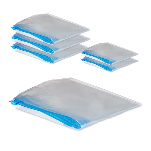 Vakuumförvaringspåsar – 6-pack, platsbesparande, resevänlig
