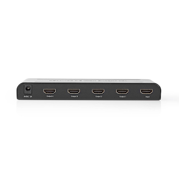 HDMI ™ Splitter | 4-Port port(s) | HDMI™ Input | 4x HDMI™ Output | 4K@60Hz | 18 Gbps | Metal | Antracit