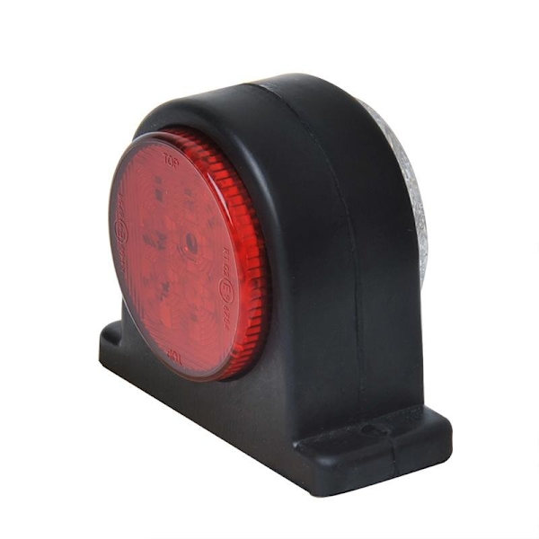 Outline markeringslampe rød/hvid 68x62mm 8LED