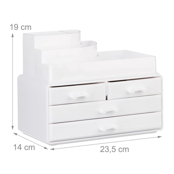 Meikkisäilytys 4 laatikolla