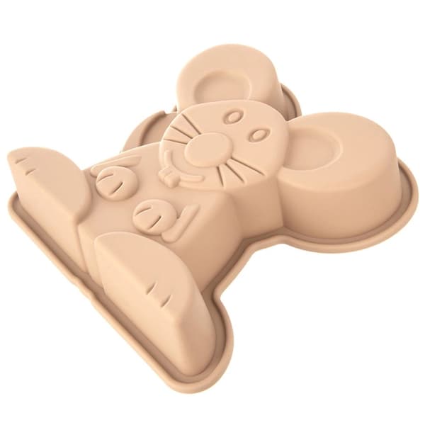 Silikone bageform i form af mus, 20x20x4,5 cm