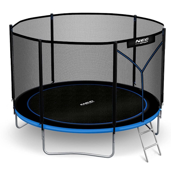 Trädgårdstrampolin 10ft/312cm med utomhusnät och stege Neo-Sport