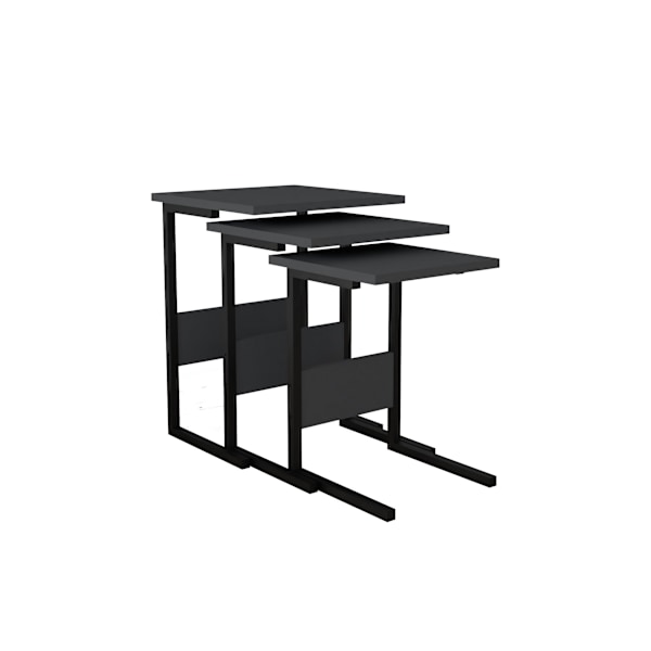 Redebord (3 stykker) Sali - Sort, antracit
