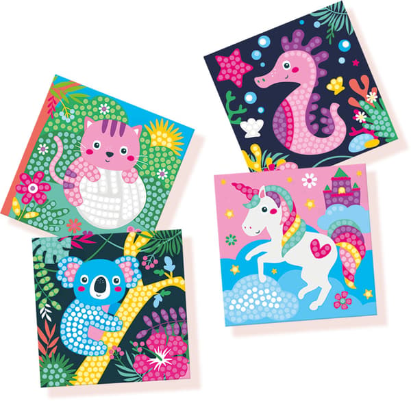 Ses diamantmaleri "Happy Animals"