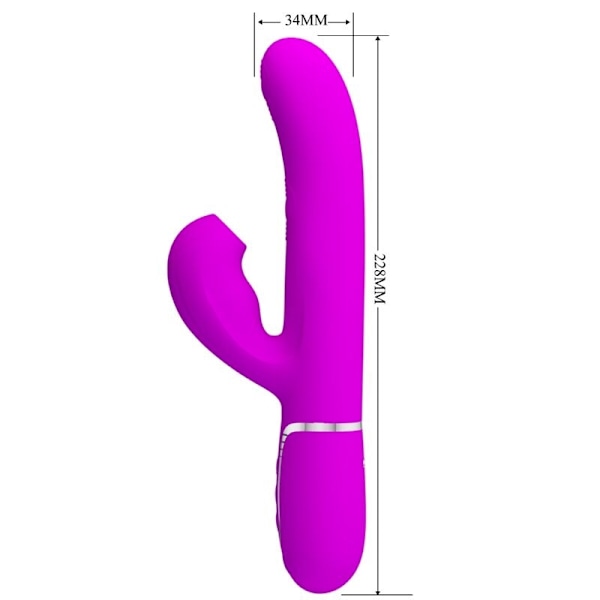 Pretty Love - Perlita Multifunktion 3 I 1 G-Spot Vibrator Violet