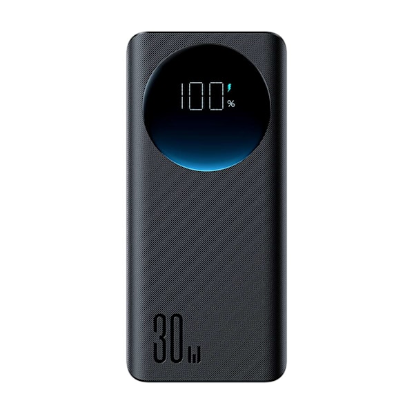 Powerbank taskulampulla 30W 20000mAh + USB-A - USB-C kaapeli 25cm musta
