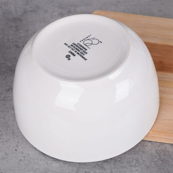 Alsidig porcelænsskål 950 ml, tåler opvaskemaskine og mikroovn