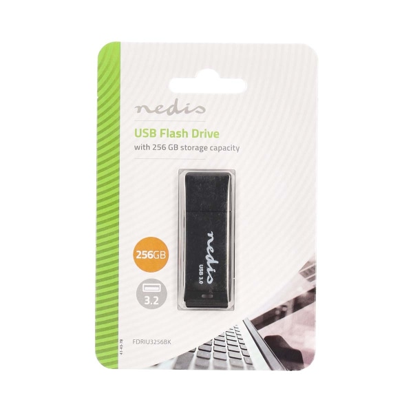 Flash Drev | 256 GB | USB Type-A | Læs hastighed: 80 MB/s | Skrivehastighed: 10 MB/s