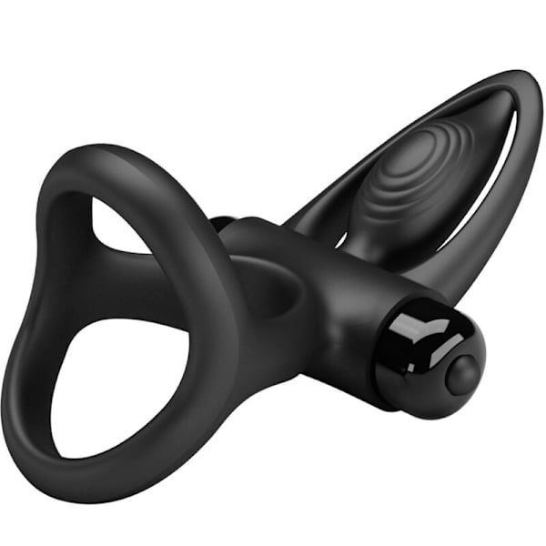Pretty Love - Vibrerende Ring 10 Vibrationer Sort Silikone