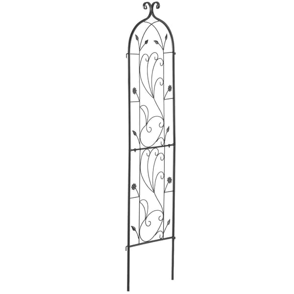 Haveespalier til klatreplanter, rustfri metal 60x15 tommer