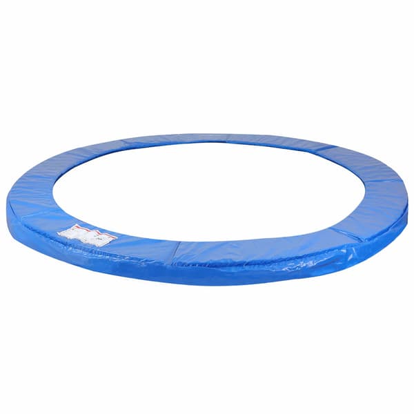 Fjäderskydd för studsmatta, blått, 3 meter, 15 mm tjockt underlägg