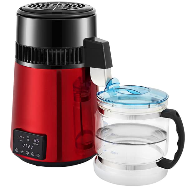 Bänkskivevattendestiller 4L, 750W, 1 L/H, Timer